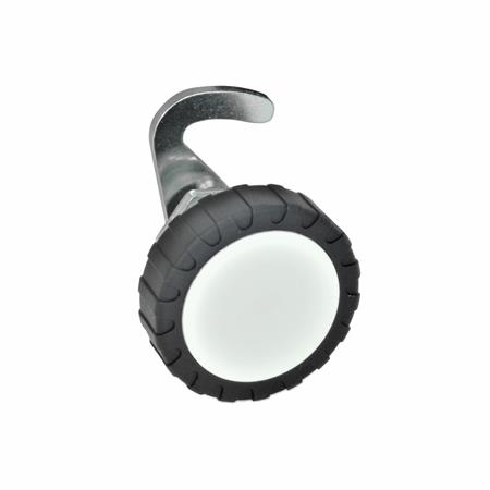 E+G lås, stål forzinket, rundt grebsort, u/beslag